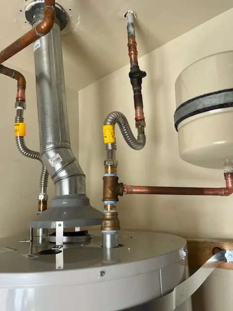 Water heater installation and plumbing repair in Vanderburg